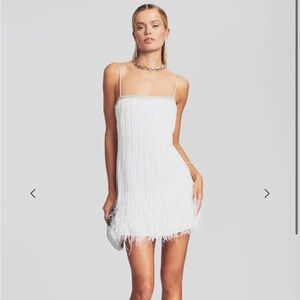 Retrofete Rubina Sequin Feather Dress NWT